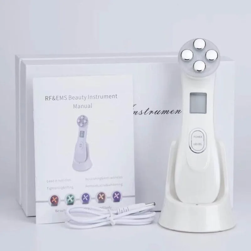 5in1 RF & EMS радио мезотерапия Электропорация уход за кожей лица Красота ручка Радио
