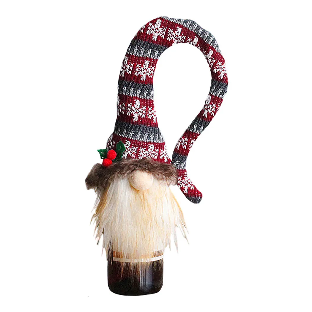 

30 X 18 Cm Wine Bottle Cover Bar Christmas Table Decor Coffee Shop Fabric