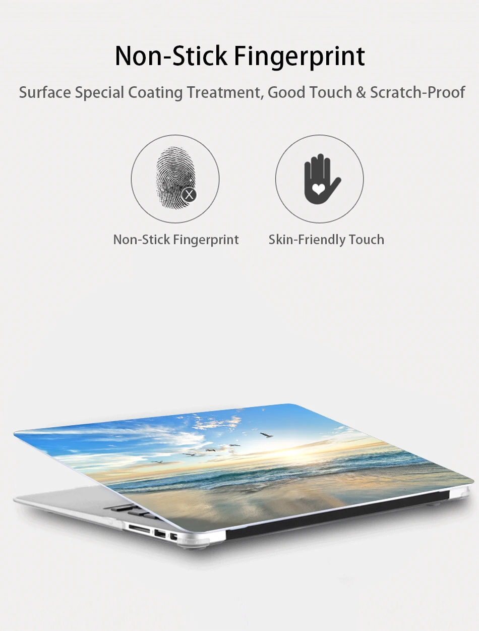 Чехол MTT для Macbook Pro retina 13 15 с сенсорной панелью, Жесткий Чехол для mac book Air 11, новинка 13,3, 12 дюймов, чехол для ноутбука с пейзажным принтом