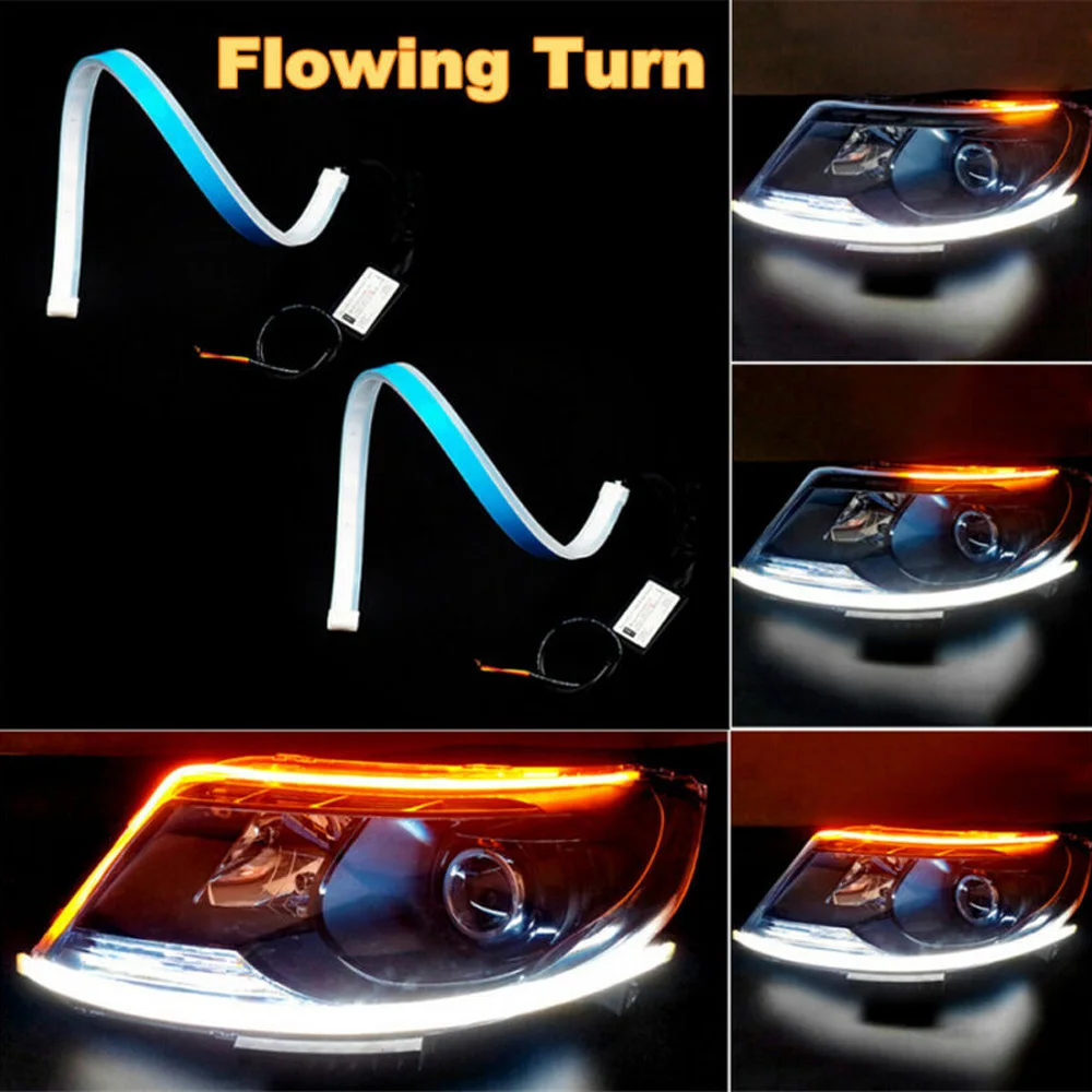 

12V Turn Signal Light Flexible Turn Signal 2835 SMD Bar Headlight Light