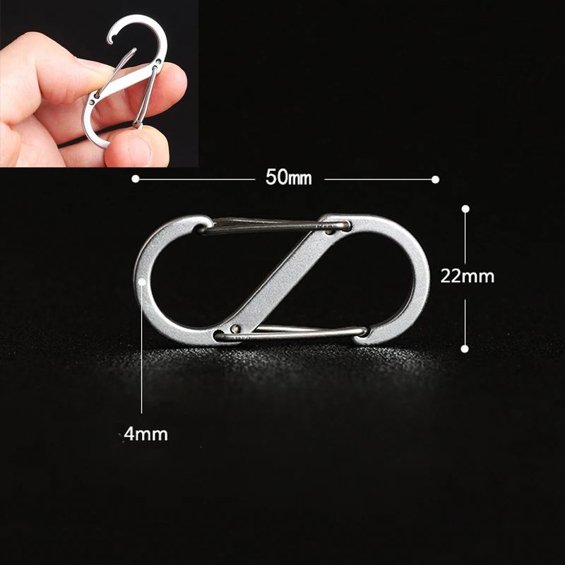 10 шт Кемпинг скалолазание защелка замок Пряжка крюк 8-Форма S альпинистский