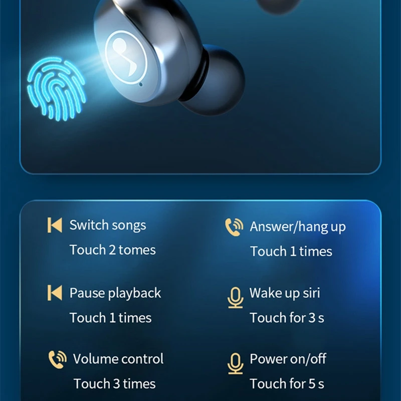 F9 Bluetooth 5 0 наушники светодиодный цифровой дисплей HIFI мини в ухо спортивные