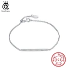 Классический Регулируемый браслет ORSA JEWELS из серебра 925 пробы, Длинный Шарм-браслет для девушек, подарок оптом osb73