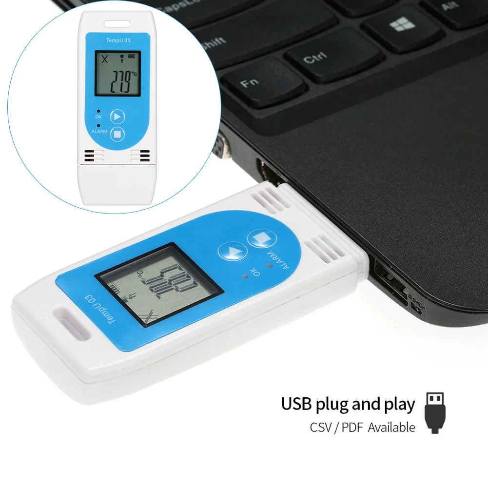 USB рекордер температуры и влажности регистратор данных цифровой дисплей