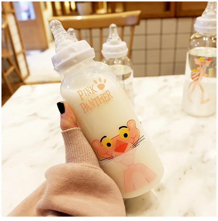 Креативная градуированная стеклянная бутылка для взрослых Милые Чашки девушек