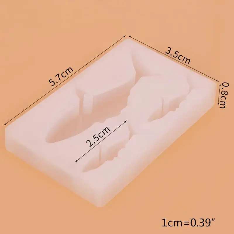 

Crystal Epoxy Resin Mold Shark Casting Silicone Mould Handmade DIY Crafts Decor