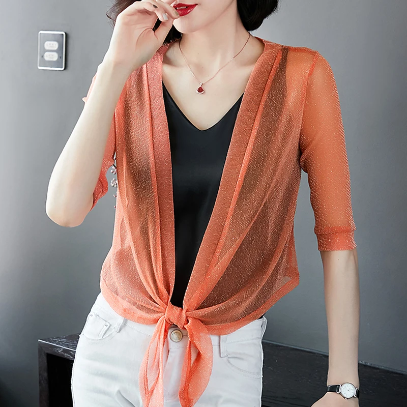 Женский тонкий свисающий Болеро с рукавом 1/2 болеро коротким облегающий женский