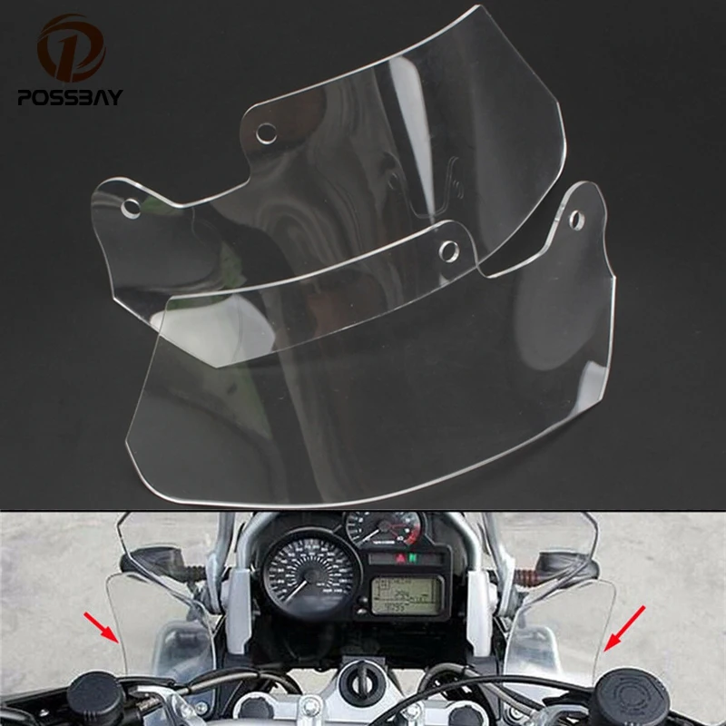 

Motorcycle Windshield Windscreen Side Panel Deflector Airflow Hand Shield Protector for BMW R 1200GS Adventure 2004-2012 Parts