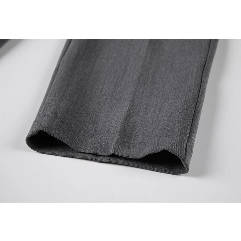 

Harem Pants For Office Ladies High Waist With Belt Elegant Black&Grey Suit Pants Korean OL Loose Fashion Long Trousers Female
