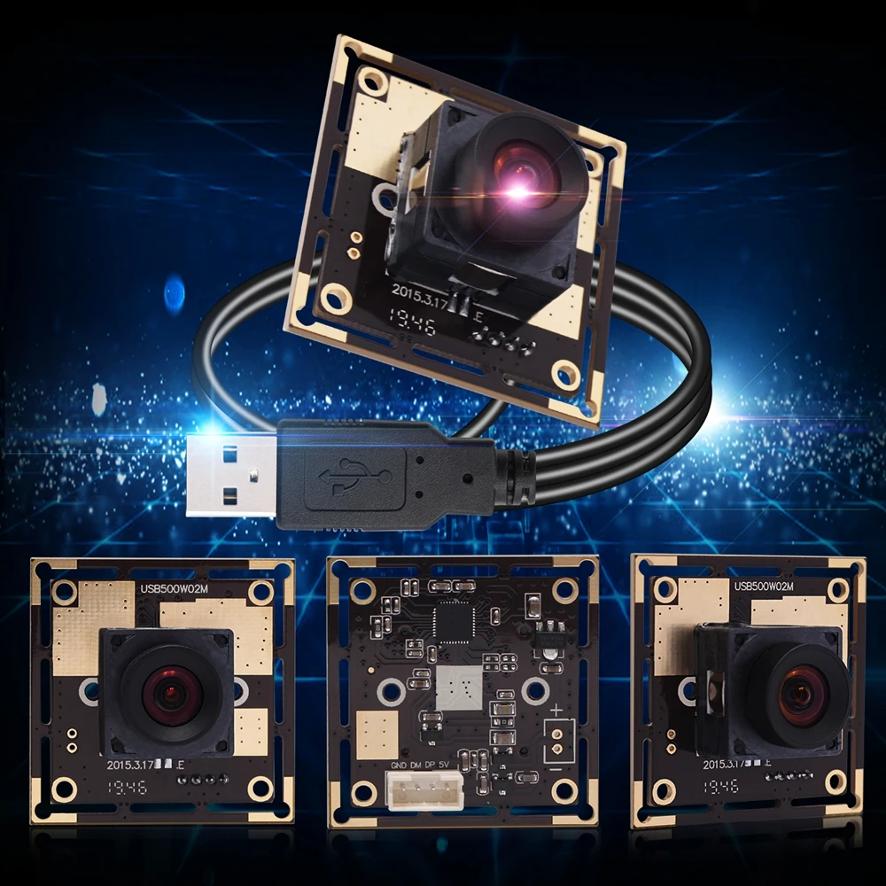 ELP 100 градусов объектив без искажений OV5640 cmos сенсор 5mp USB2.0 Автофокус камера для