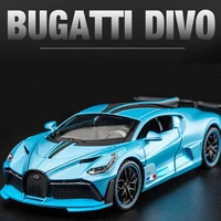 132 bugatti divo alloy car model soundlight diecasts toy vehicles toy cars pull back kid toys for children gifts boy toy