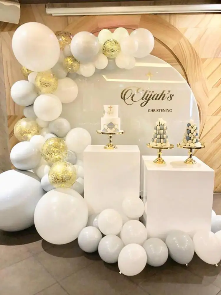 Роскошные белые акриловые круглые свадебные доски фоны|Фоны для вечеринки| |