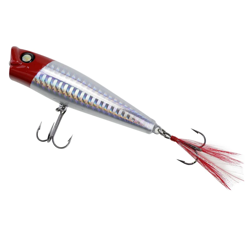 RUNATURE 1 шт Поплавковый Popper Рыбная приманка 8 5 см 15g искусственные Topwater жесткая