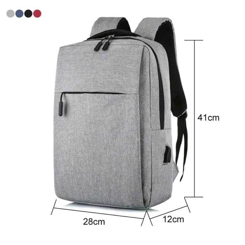 Модный деловой мужской холщовый рюкзак для ноутбука однотонный школы сумки