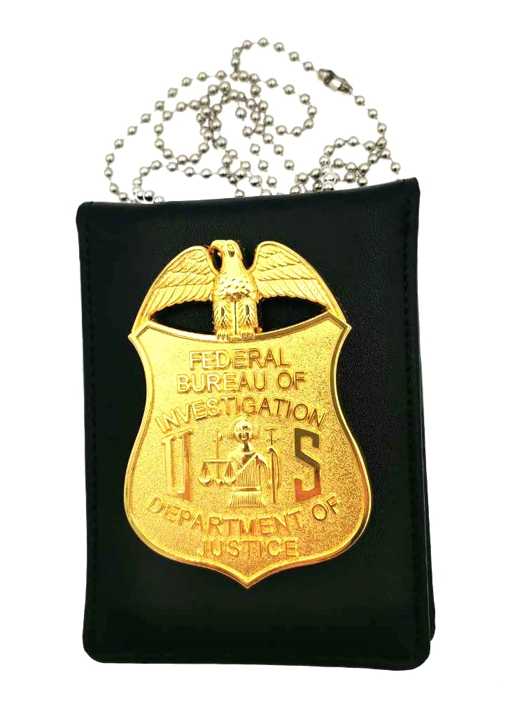 Новый кожаный Универсальный держатель для значков полицейский детектив с