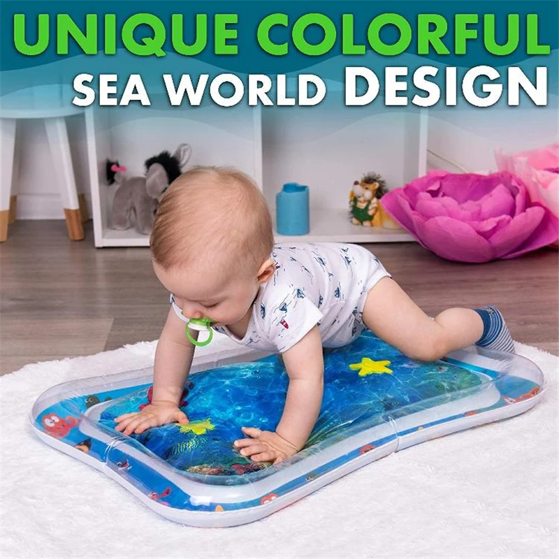 Детский коврик для игры в воду животик игрушки новорожденных игровой из ПВХ