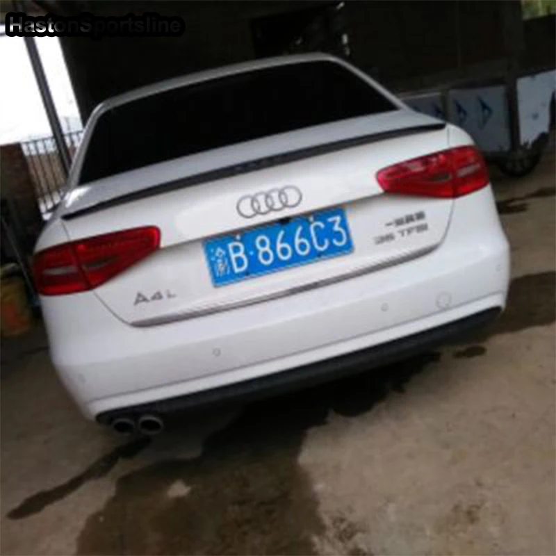 О4 S4 Стиль Неокрашенный ABS спойлер на задний багажник крыло для Audi A4 B9 Sedan 2013 ~ 2015
