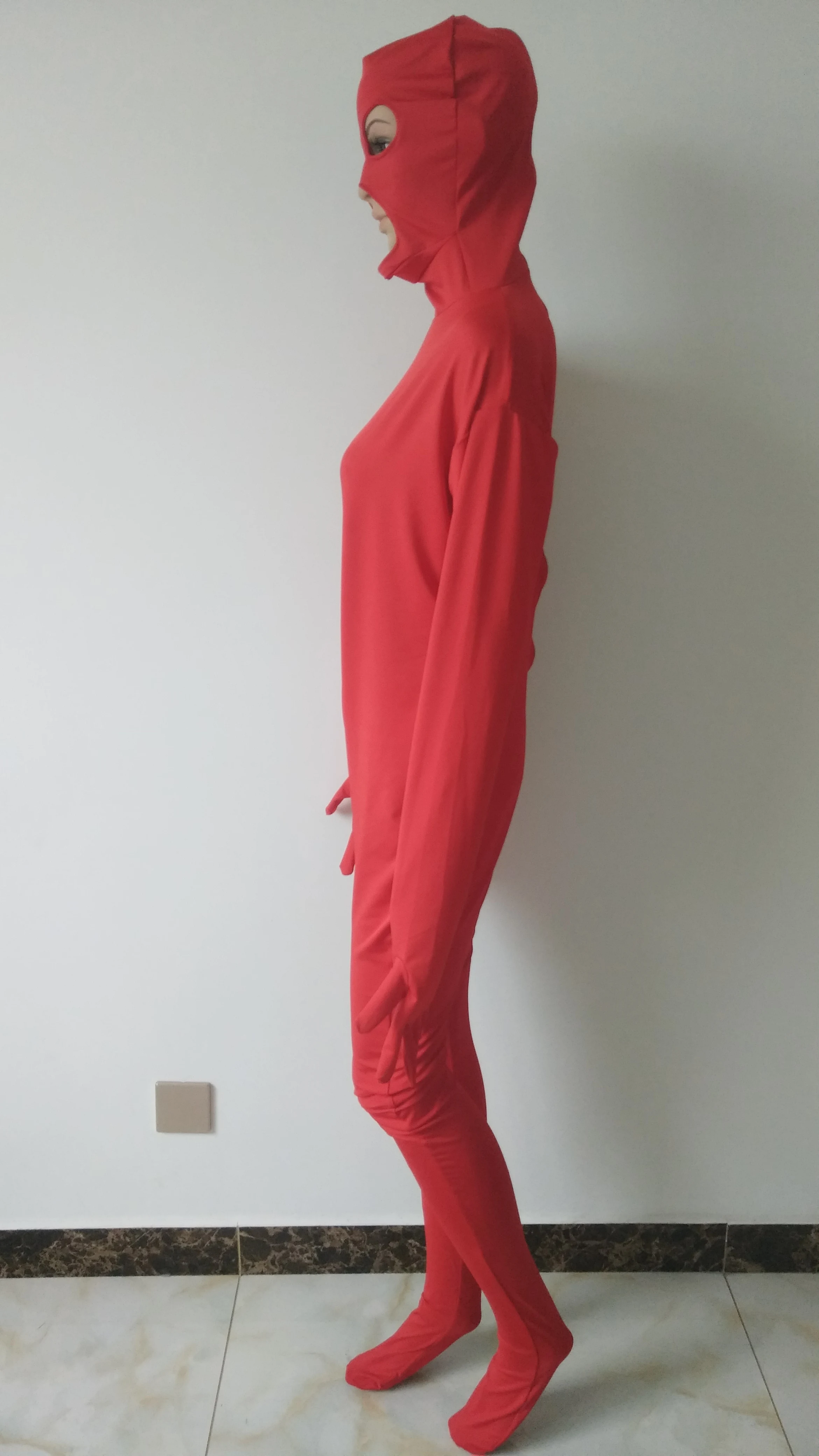 Женский полный костюм из спандекса красного цвета гимнастический унитард одежда