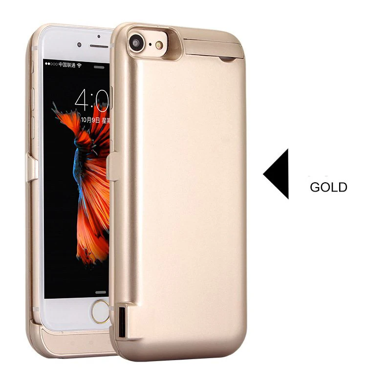 Фото Новый чехол с внешним аккумулятором для iPhone 7 6 6s 8 Plus зарядки аккумулятора Новый чехол с внешним аккумулятором для iPhone 7 6 6s 8 Plus зарядки аккумулятора