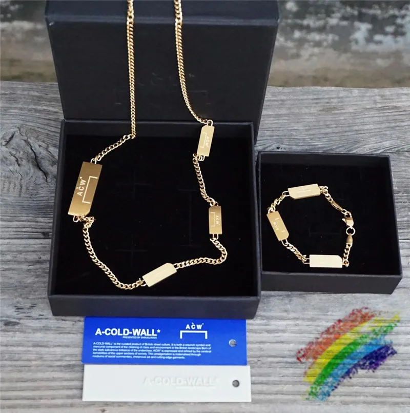 

Ожерелье из титановой стали, A-COLD-WALL пробы, для мужчин и женщин, 1:1, A-CLOD-WALL