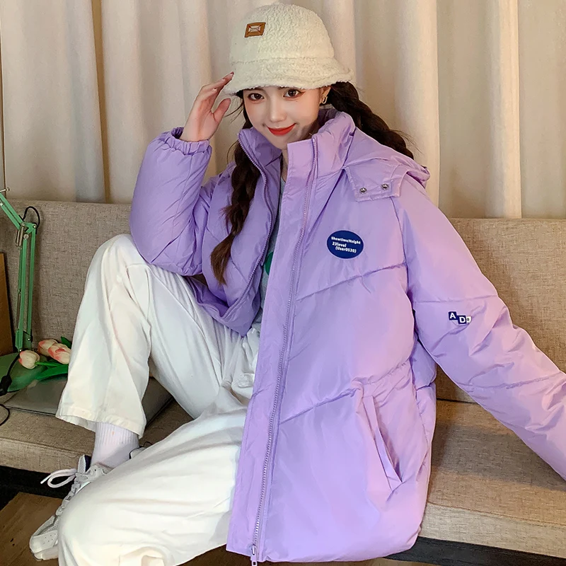 

NEW 4 Colors Women Puffer Bubble Jacket Korean Quilted Coat Thicken Warm Y2k Loose Parkas Casual Overcoat Female Winter 2021