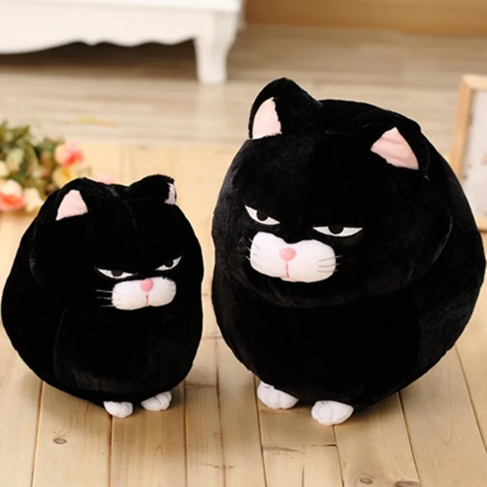 

Creative Plush Toy Cute Bearded Cat Doll Anime PP Cotton Pillow Plush Toys Gifts for Children Baby