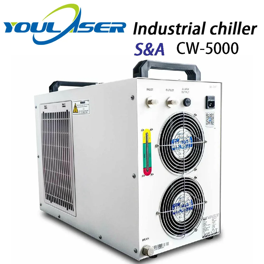 S & A CW5000 Промышленный Воздушный Чиллер для CO2 лазерной гравировки режущая машина