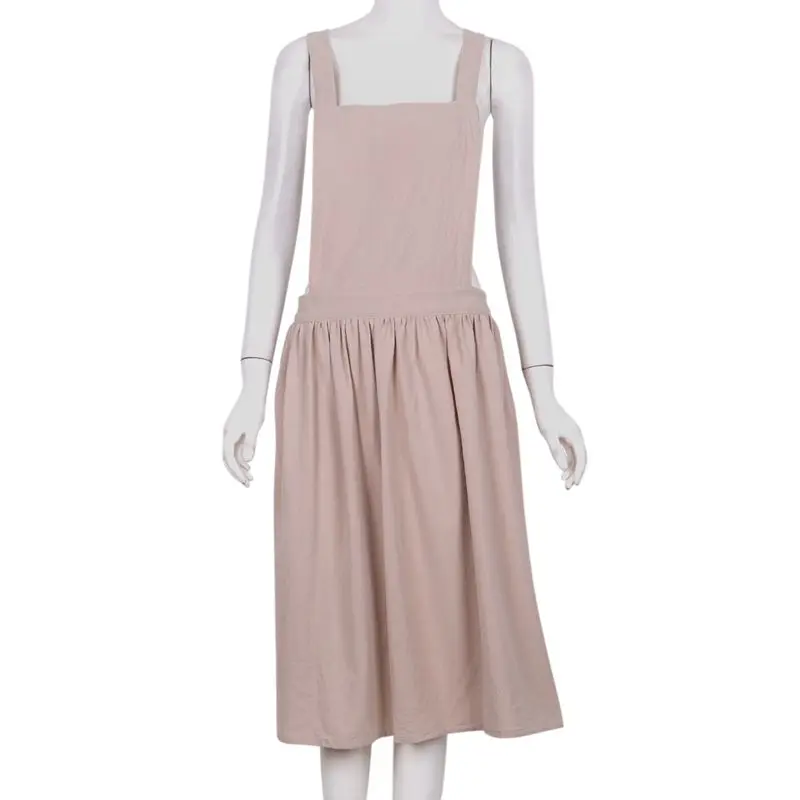 Фартуки простая помытая хлопковая форма женские фартуки для взрослых Женская