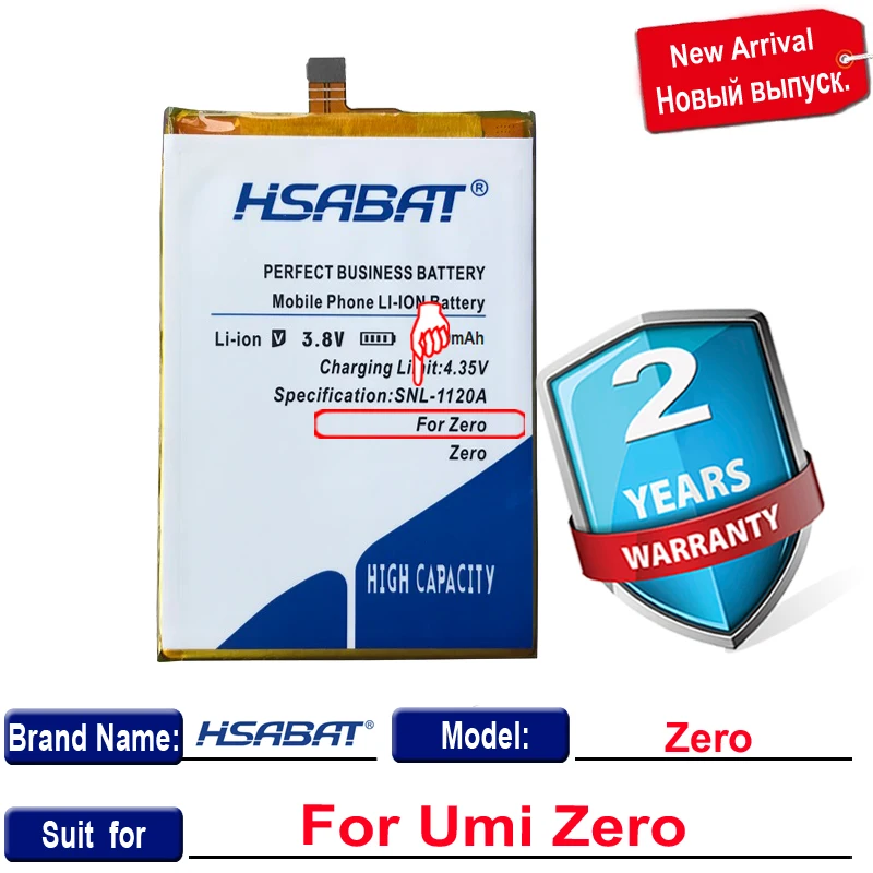 HSABAT 3200mAh 100% New for Umi Zero battery Top Brand Batteries | Мобильные телефоны и аксессуары