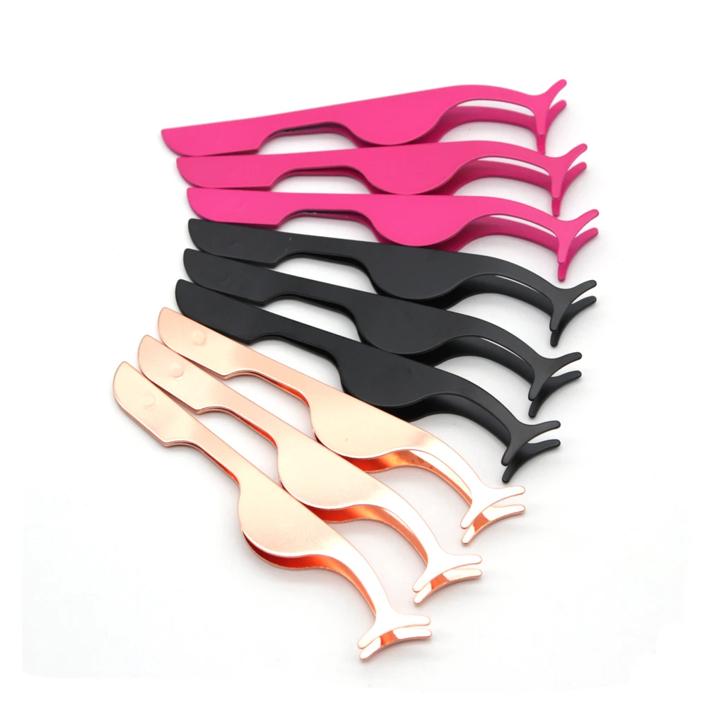 

Damepapil Rose Gold Stainless Steel Eyelash Tweezers Bulk Custom Logo High Quality 30 Pieces Lash Applicator