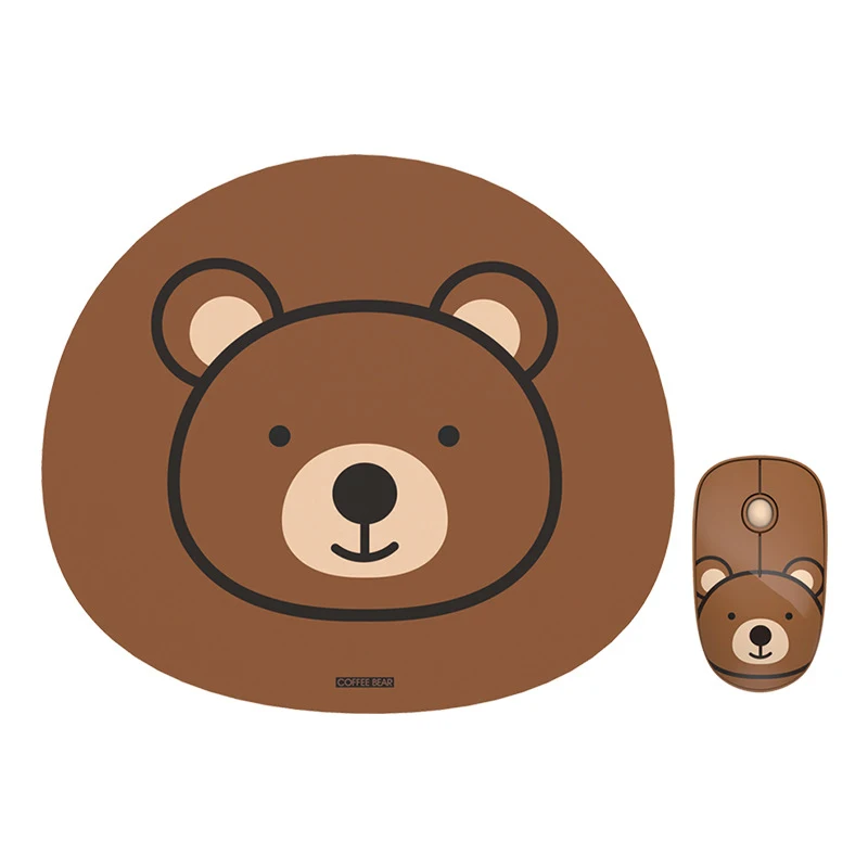 Беспроводная 2 4G USB игровая мышь с ковриком для мыши бесшумная геймеров Macbook Xiaomi HP