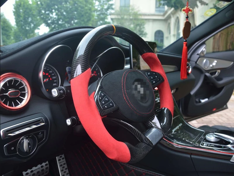 Сменное рулевое колесо из углеродного волокна для Mercedes Benz CLA C E GLC GLE CLASS W117 W205 W213 X253