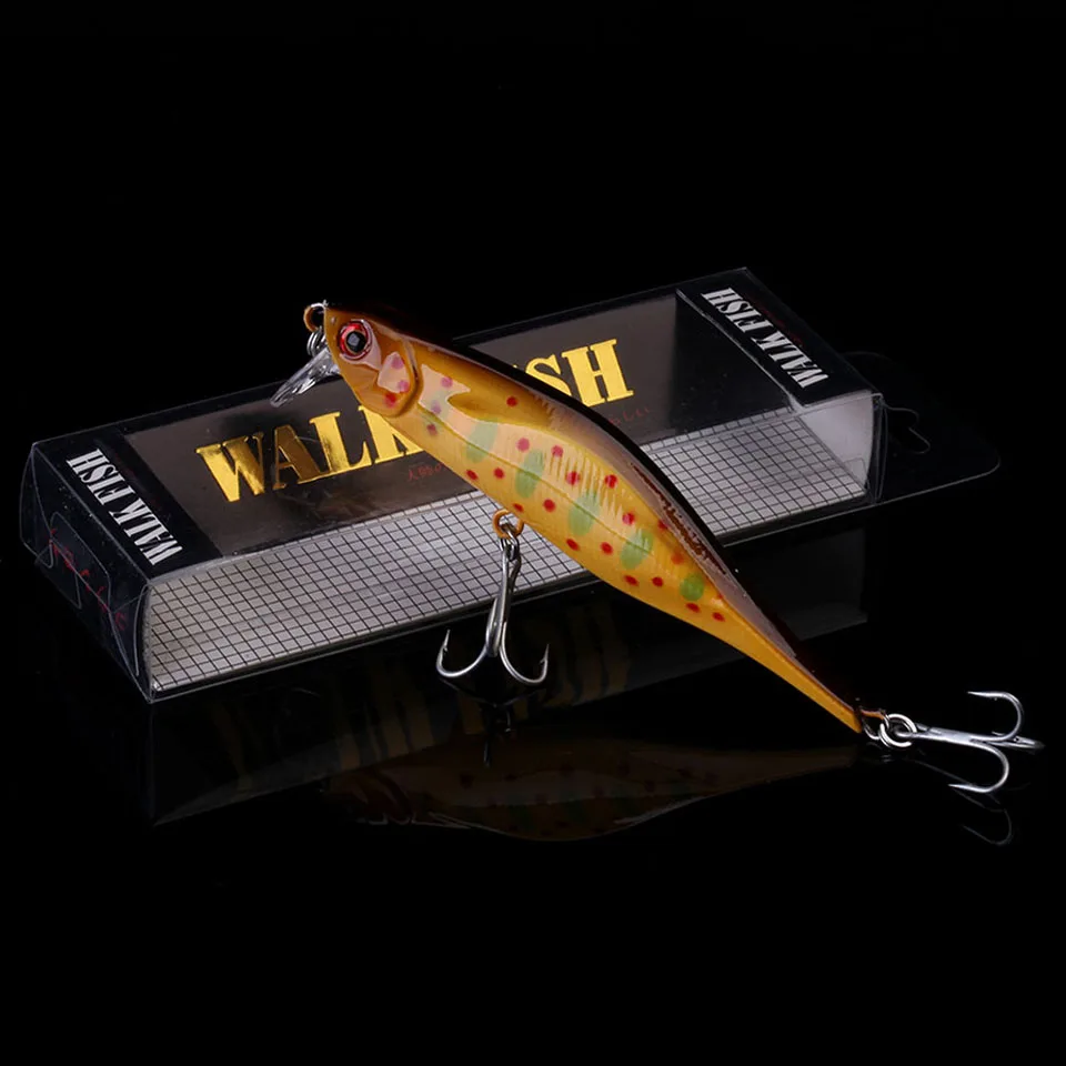 F 6 WALK FISH новая приманка для рыбной ловли гольян жесткая искусственная приманка 3D глаза 10 см 11,3 г воблеры пластиковые приманки для рыбы Pesca - Цвет: F 6