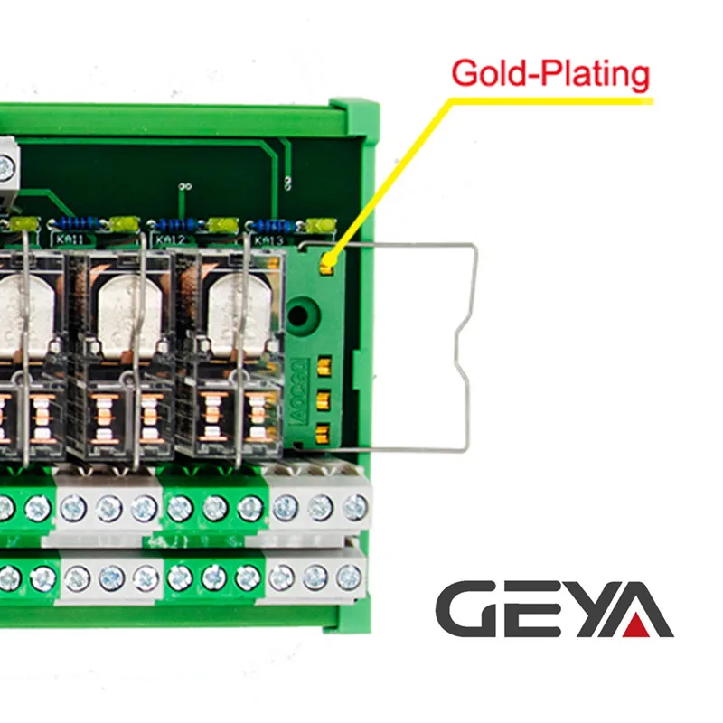 GEYA 2NG2R 12 каналов Omron Реле модуль 2NO 2NC 12VDC 24VDC DPDT реле печатной платы|Реле| |
