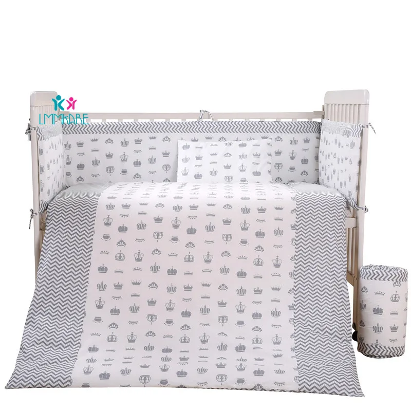 Дышащий хлопок детская кроватка кровать бампер для безопасного бамперов