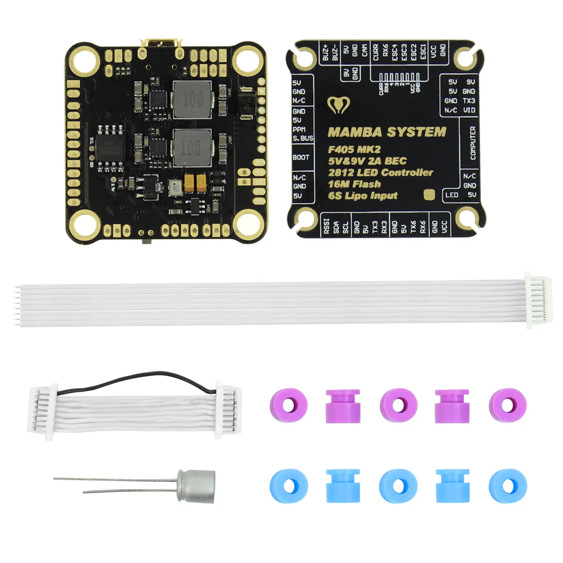 Контроллер полета Diatone Mamba F405 Betaflight STM32 MPU6000 OSD встроенный 5 В/2 А BEC 3-6S для