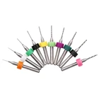 10 шт. набор инструментов печатная плата сверло печать 0,3-1,2 мм Центр Высокоскоростная сталь Pcb электрические карбидные микро