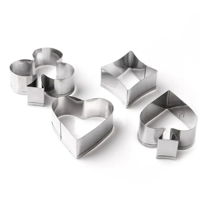 4/8/10/24 шт. Нержавеющая сталь мини резчик печенья набор прессформы Рождественский