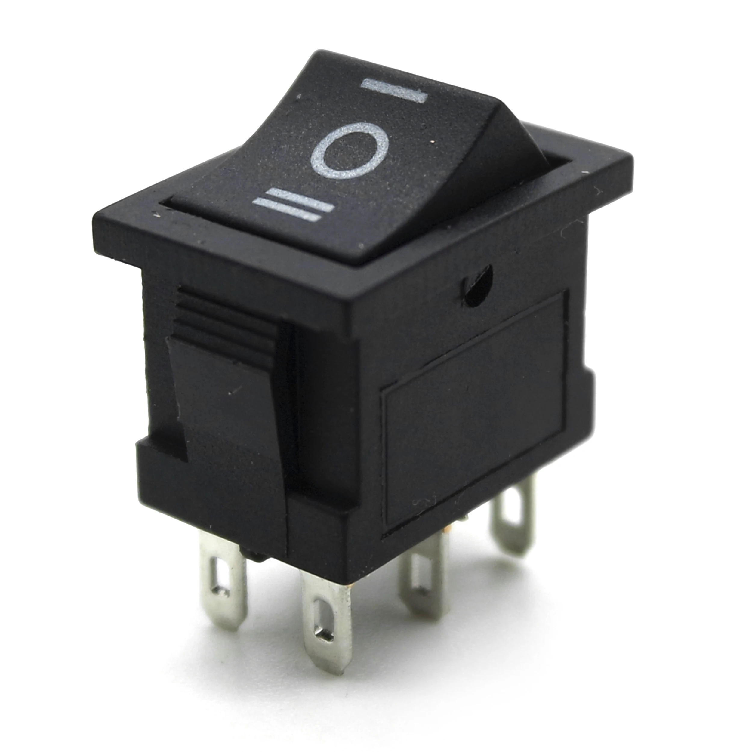 10 шт. KCD2 6Pin ВКЛ ВЫКЛ на Мощность переключатель с формой лодки 21X15mm DPDT черно белая