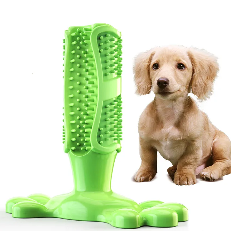 

Зубная щетка-палочка для собак, жевательная палочка для чистки зубов у щенков, жевательные игрушки из натурального каучука для собак