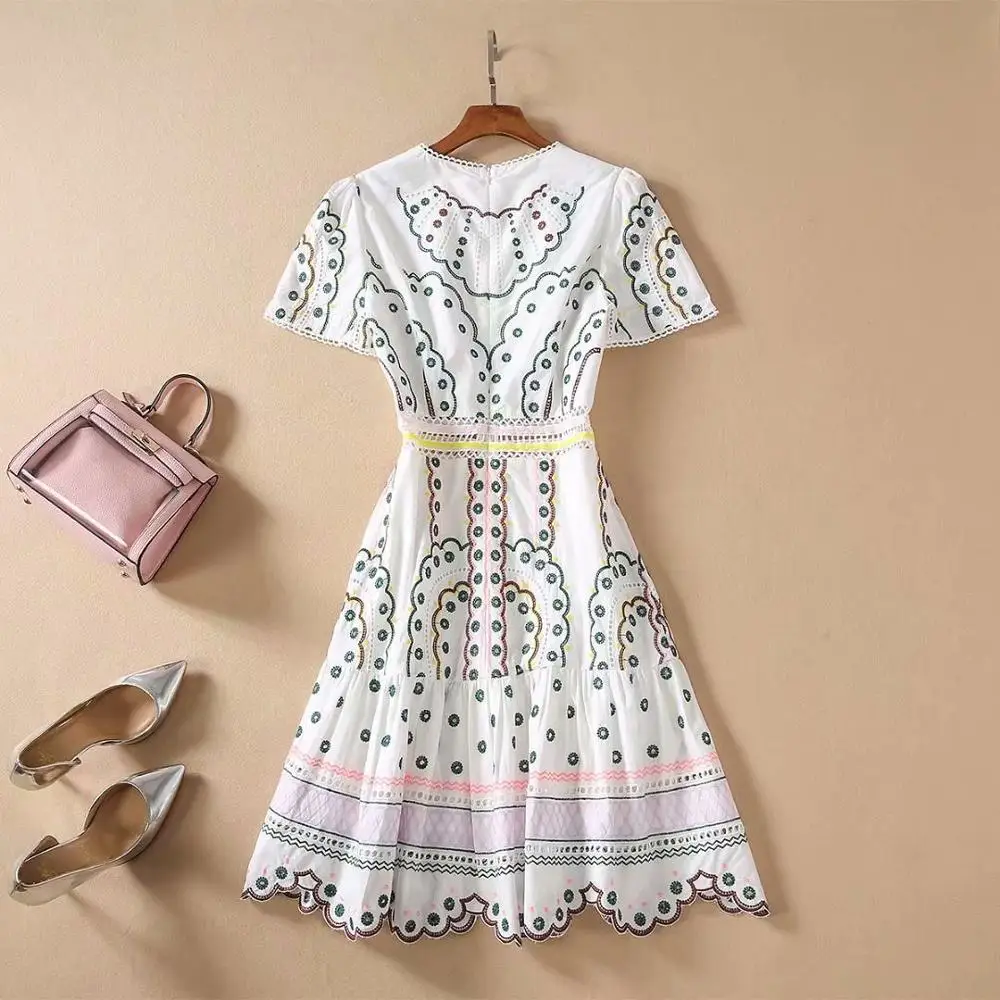 Новые европейские и американские женские платья на весну 2020 модное белое платье