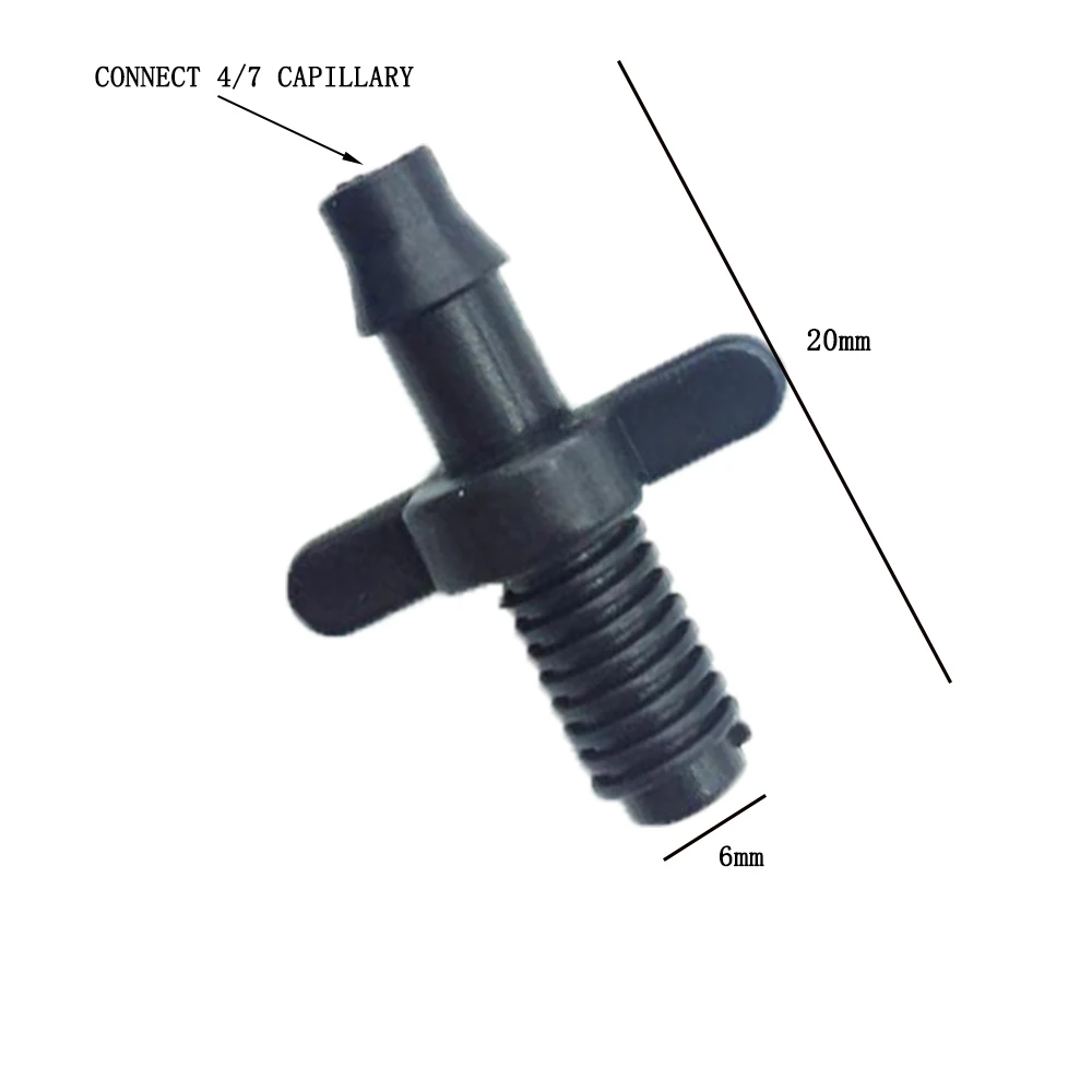 1/4 &quotдвойной разъем с бородкой двойные пути винтовая резьба 5 мм микро орошение 50