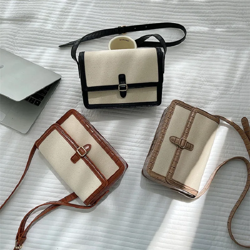 Сумка-мессенджер на плечо с регулируемым ремешком контрастных цветов