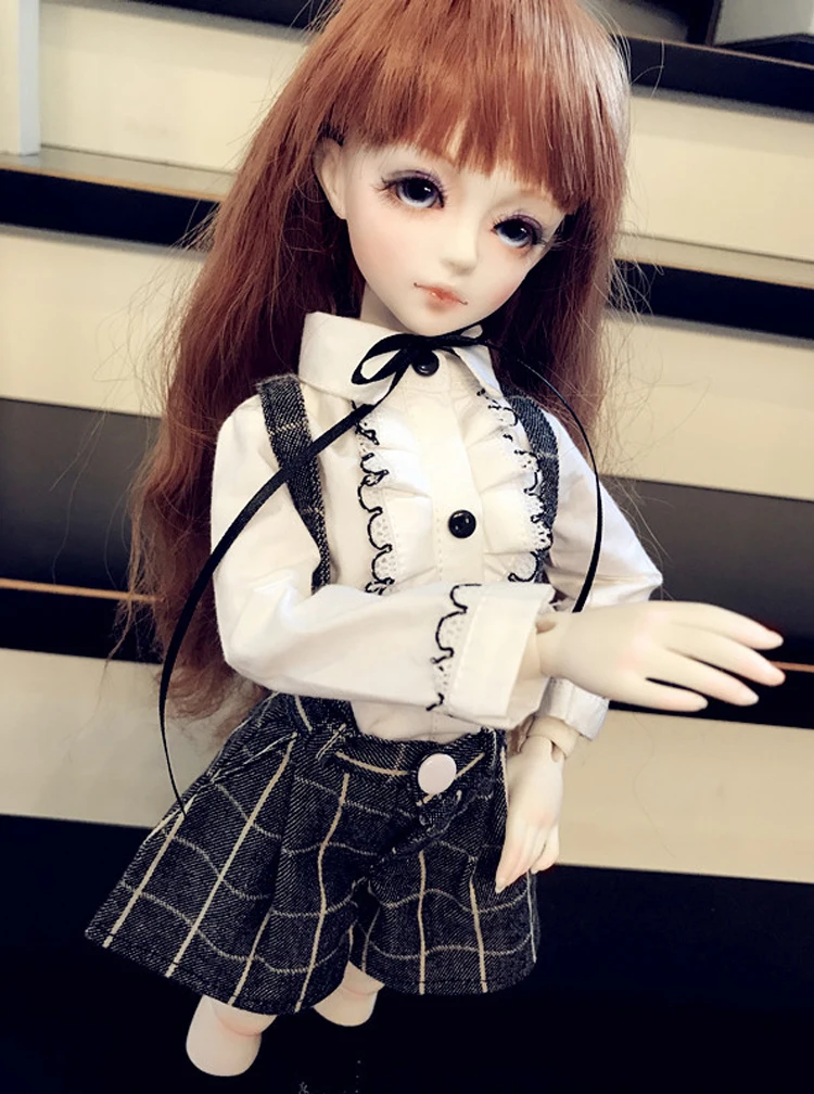 

BJD doll clothes are suitable for 1/3 1/4 1/6 MSD size doll ladylike British school uniform dress and skirt doll accessories
