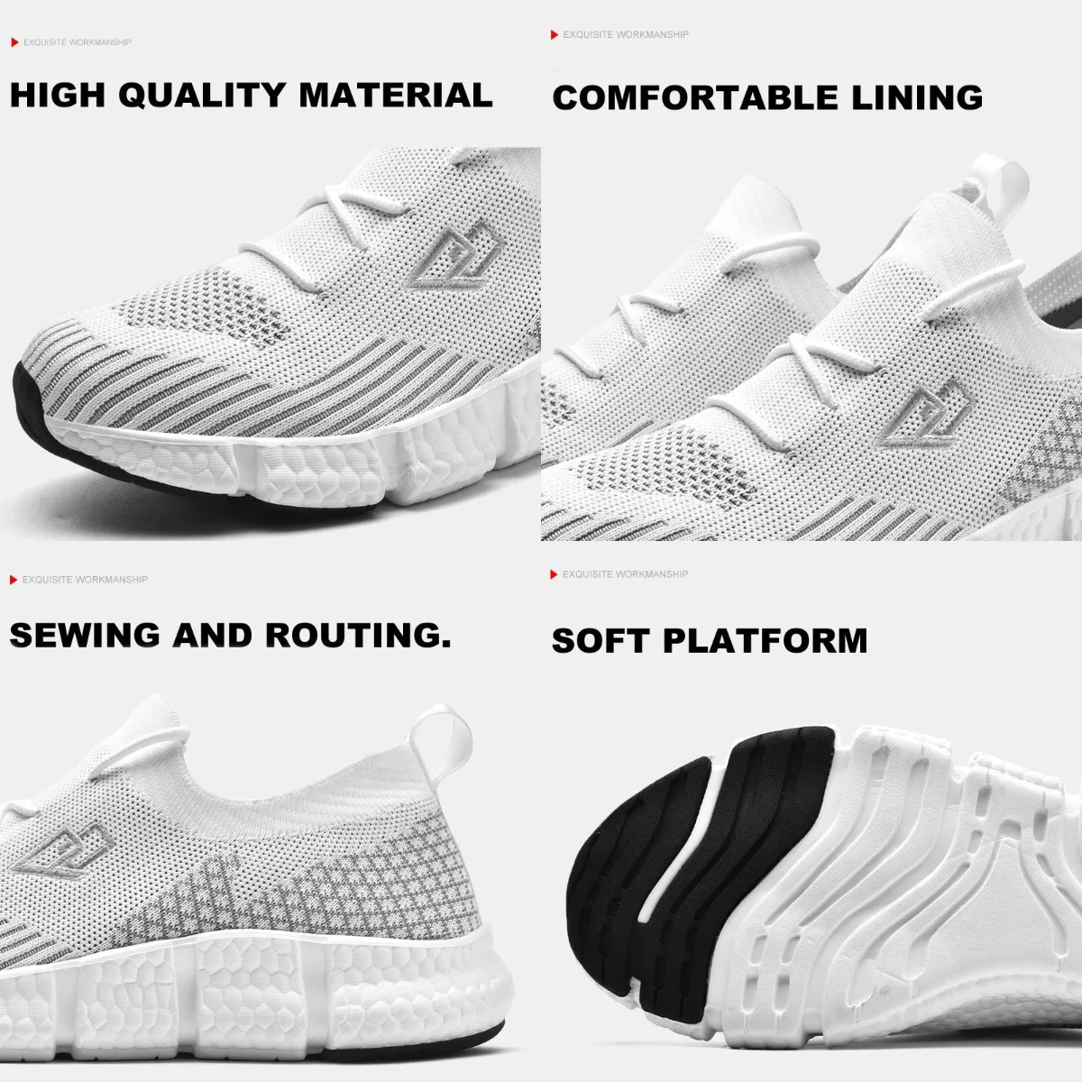 Mens Womens Running Shoes Breathable Sport Shoes High Quality Lightweight Tennis Shoes Comfortable Walking Shoes Trendy Sneakers
