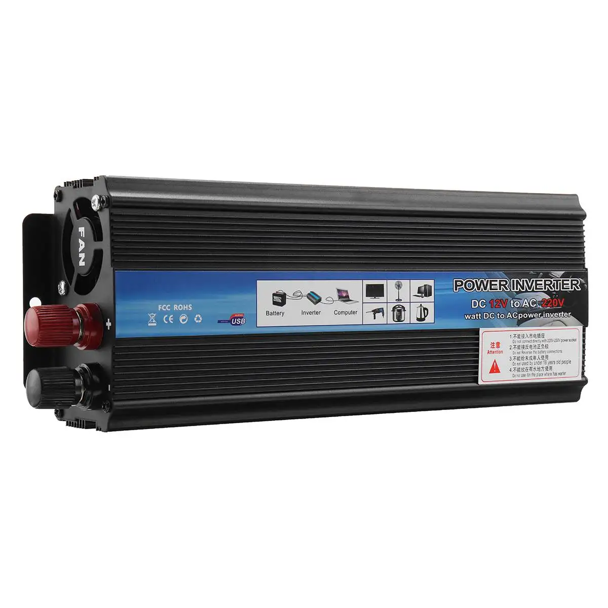 Инвертор 12V 220V 5000W P eak DC12V/24V к Ac 110V/220V солнечный инвертор напряжения