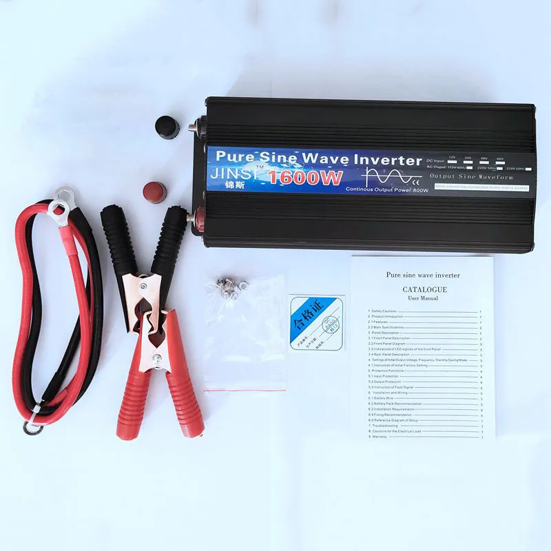

Pure Sine Wave Inverter 1000W 1600W 2000W DC 12V / 24V AC 110V 220V 50Hz 60Hz Power Inverter Home Car Converter Solar Energy