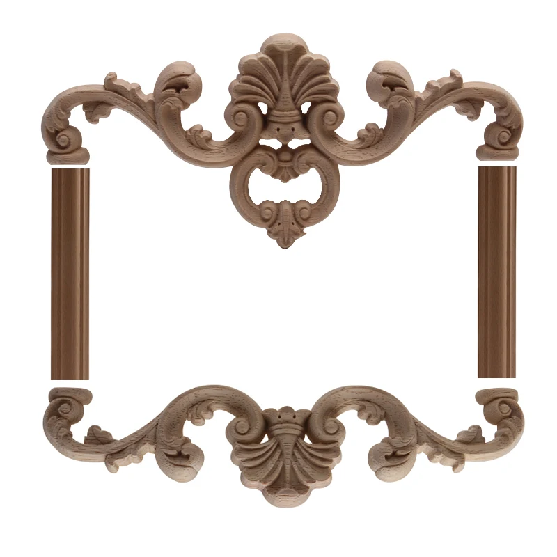 Резьба по дереву деревянная дверь аппликация Декаль накладка декор ретро