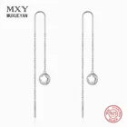 Женские длинные висячие серьги MUXUEYAN, из стерлингового серебра 925 пробы, с подвеской в виде звезды, ювелирные изделия, 2021
