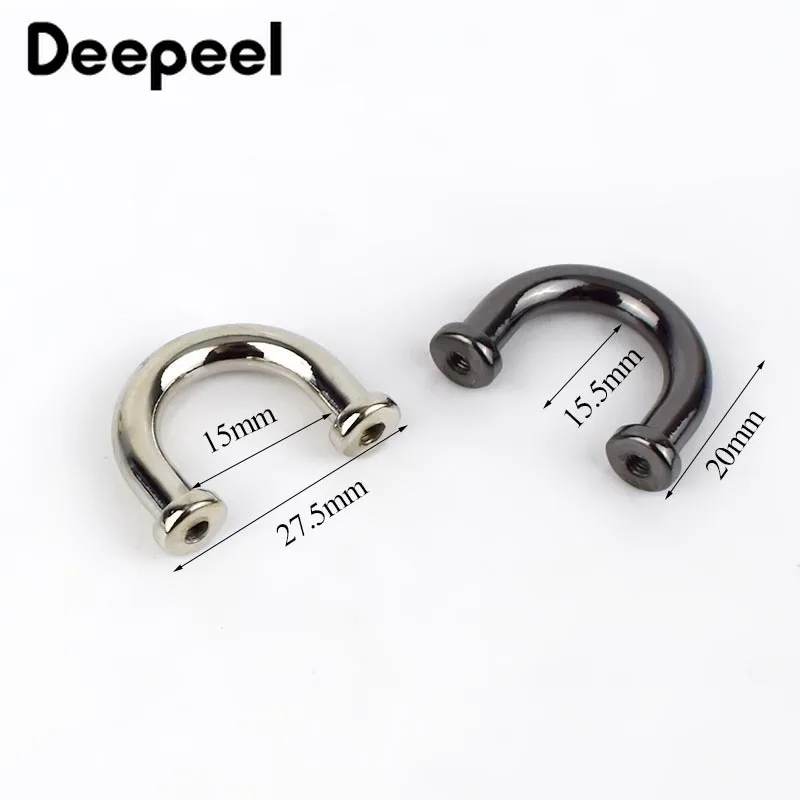 5/10 шт. 16 мм металлическая пряжка U-образные кольца для сумочки соединитель сумки